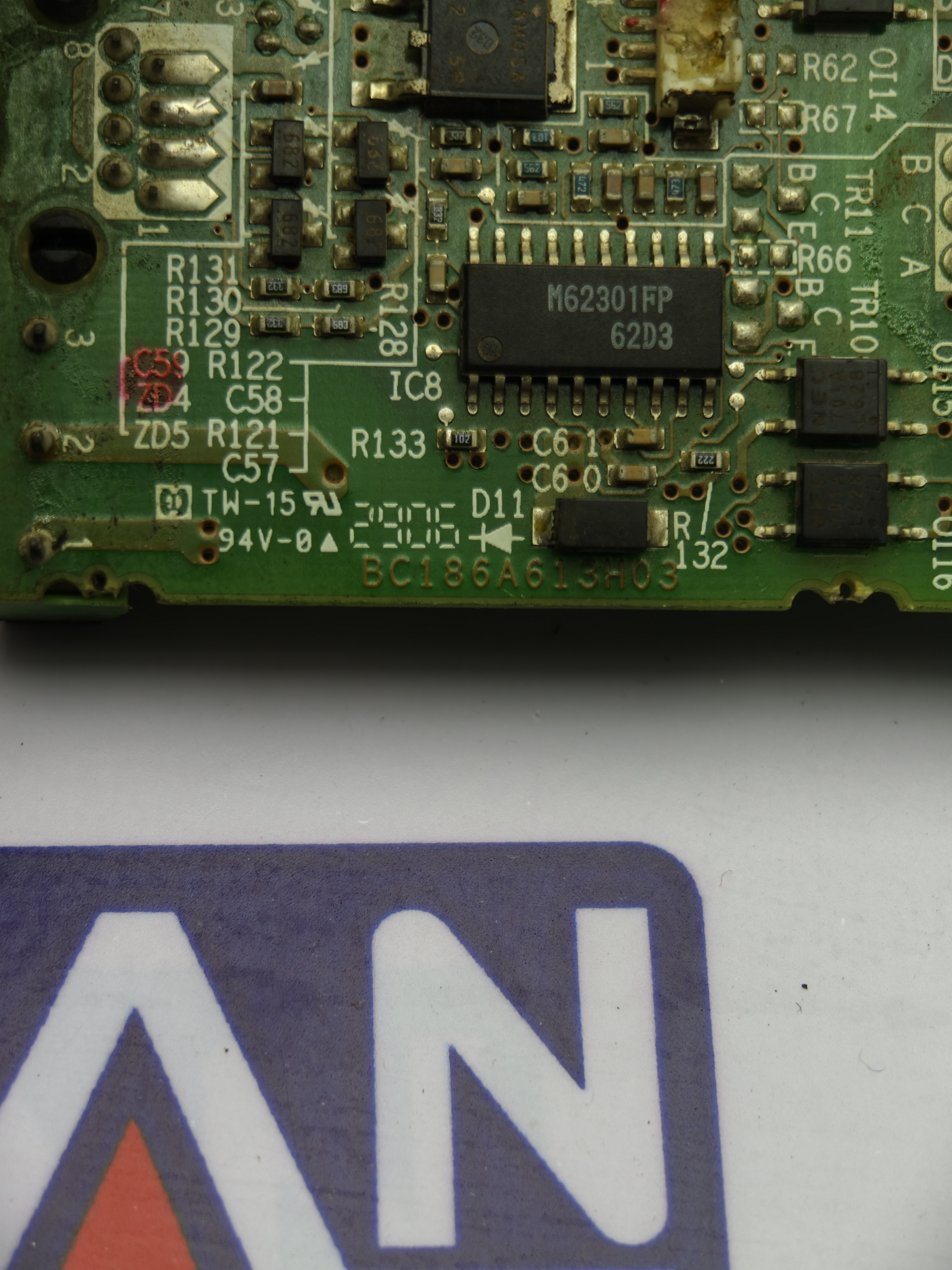 Mitsubishi S54CA3.7C Circuit Board 94V BC186A613H03 0ZF5H
